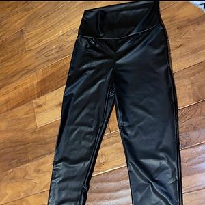 High waisted Leather Leggings